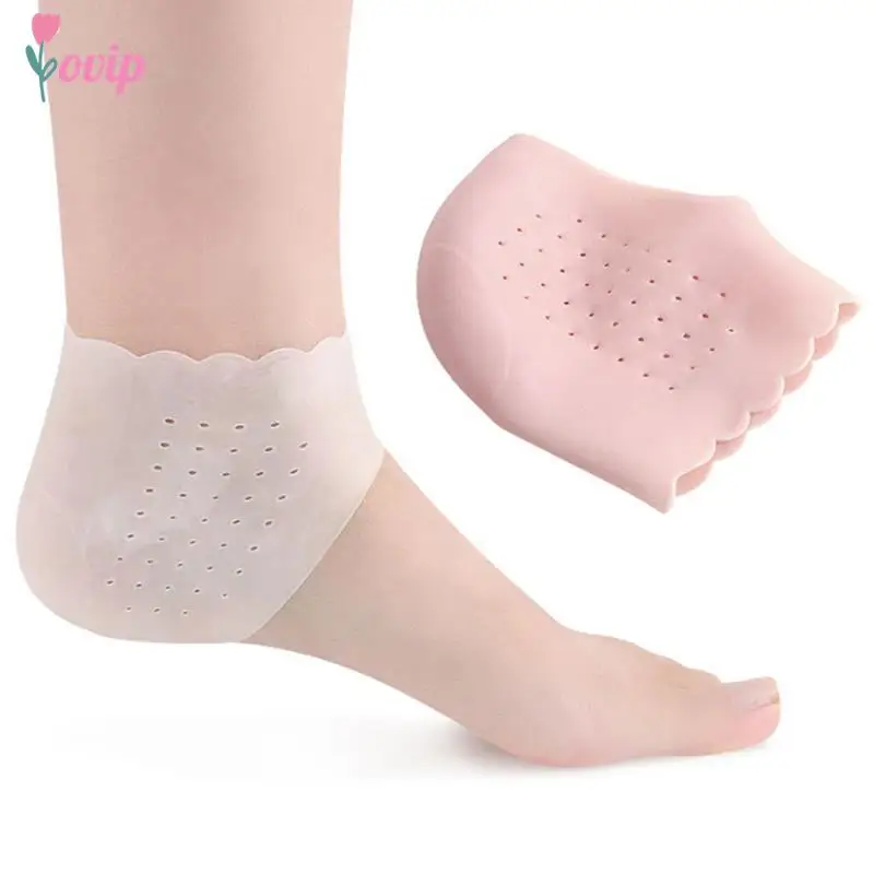 Invisible Height Increase Insoles Women Men Heel Pads Silicone Gel Lift Insole Dress In Socks Foot Skin Care Tool Cracked Skin