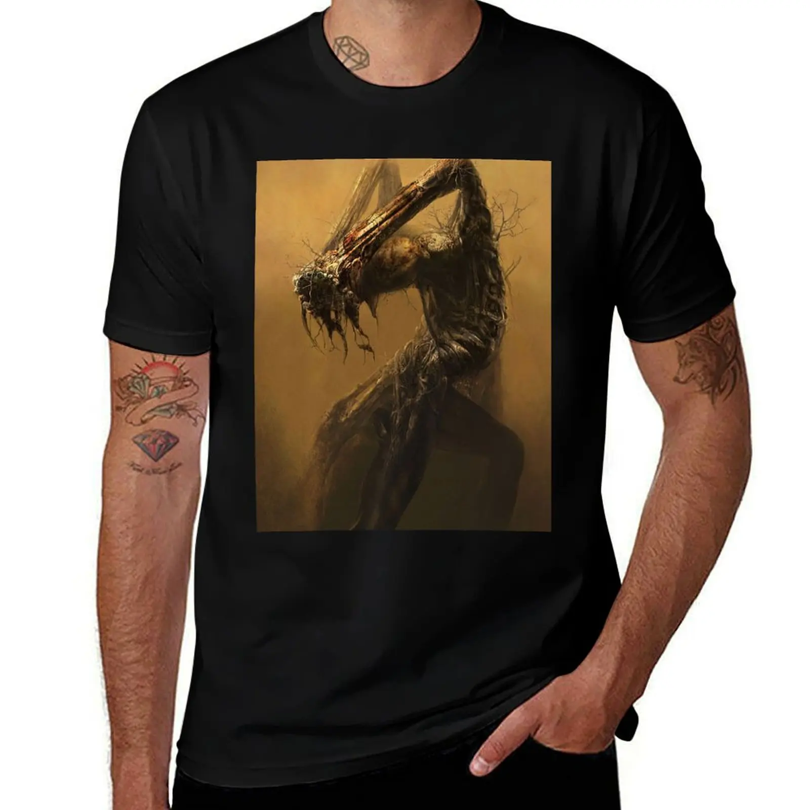 T-shirt sans titre (Despair) de Zdzislaw Beksinski, grande taille, décontracté, pour l'extérieur