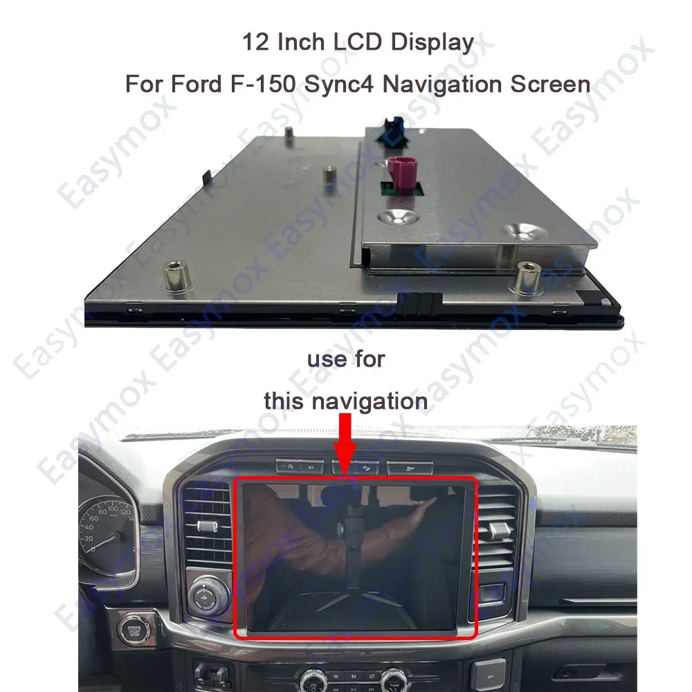 Écran LCD TFT 12 pouces pour Ford F150 F-150 F250 SYNC DE NAVIGATION RADIO 4 2021 2022 2023 2024