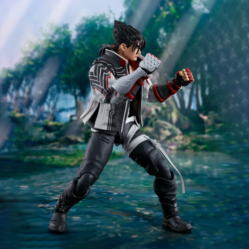 Bandai Original Echte Figur Tekken 8 Modellbausatz Anime Figuren SHF Jin Kazama Sammlung Modell Actionfigur Jungen Spielzeug Geschenke