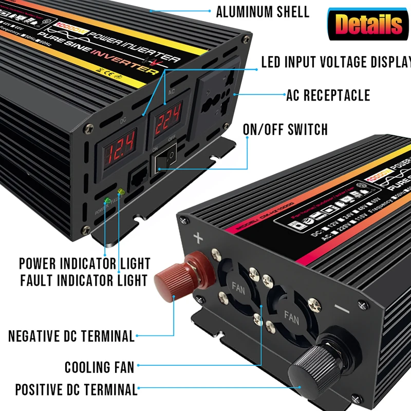 Imagem -04 - Sistema Painel Solar 12v 220v 300w Etfe Painel Solar 150a Controlador de Carga 10000w 12000w Power Inverter Kit Kit de Geração de Energia