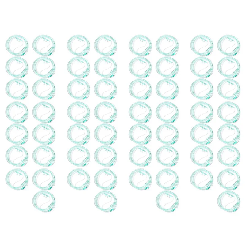 60Pcs Oxygen Cannulas 2 Meters Nasal Cannula Soft Nasal Oxygen Tubing O2 Cannula For Adults-[A68T]