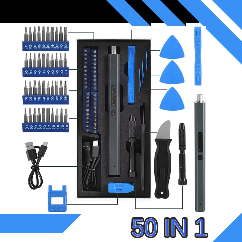 اللاسلكي مفك كهربائي مجموعة 12/39/50 في 1 الدقة أداة السلطة المغناطيسي مفك مسامير بت شحن سريع مجموعة أدوات إصلاح