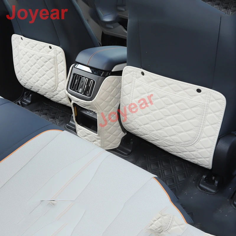 

For BYD SONG Plus/ DM DMI 2020-2022 Car Rear Protective Pad Leather Seat Back Protector Cover Anti-Kick Pad Cushion Accessories