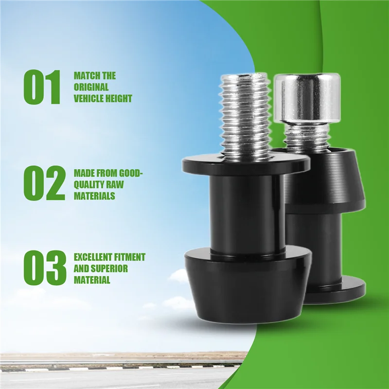 Superior-2X Motorcycle CNC Swingarm Swing Arm Spool Sliders Stand Bobbins 10Mm For Kawasaki Ninja 250 ER6 Z 250 ER6F