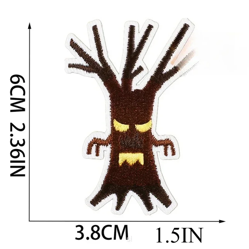 Horror Tree Demon Embroidery Cloth Sticker Mummy Patch Sticker Computer Embroidery Chapter Ghost Cartoon Haunted House