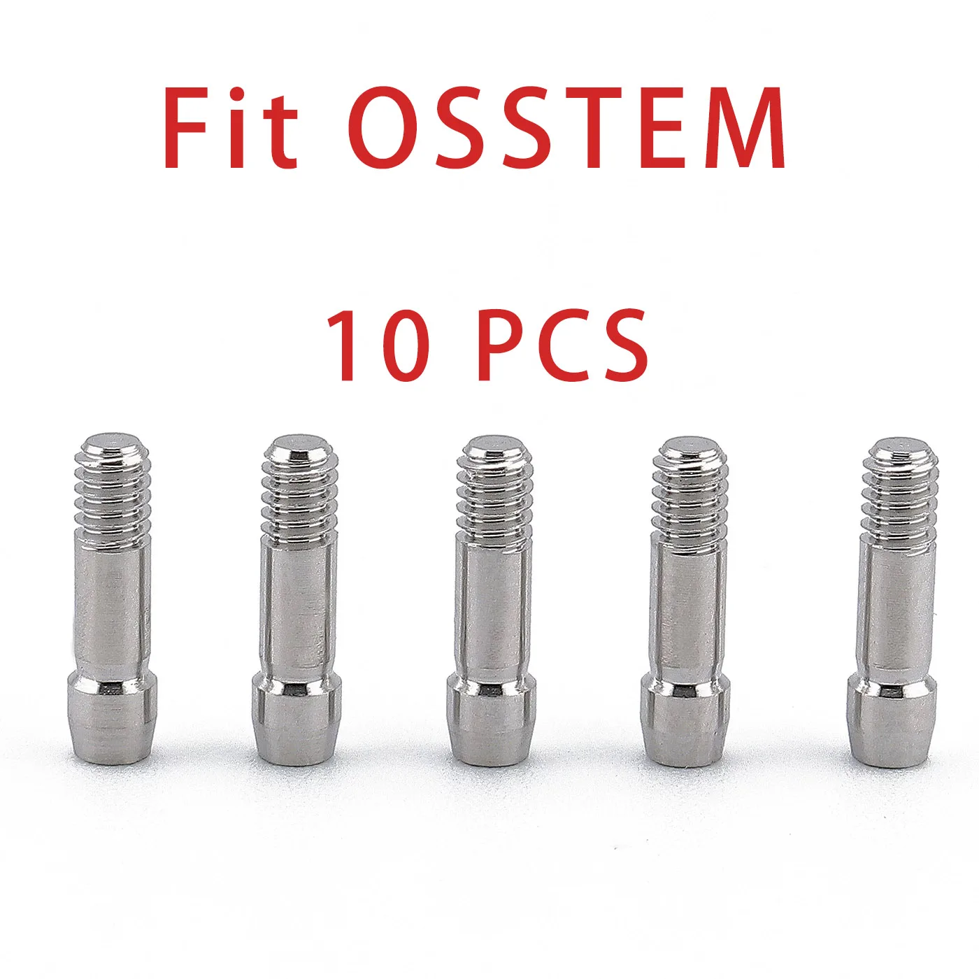 

10 шт. титановых винтов с черным покрытием для усиления фиксации, совместимых с платформами Hiossen Osstem TS (стандартные и мини)