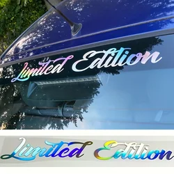 Limited Edition Car Windshield Stickers Auto Windscreen Side Window Waterproof Decor Decals Rainbow Colors Hologram Sticker