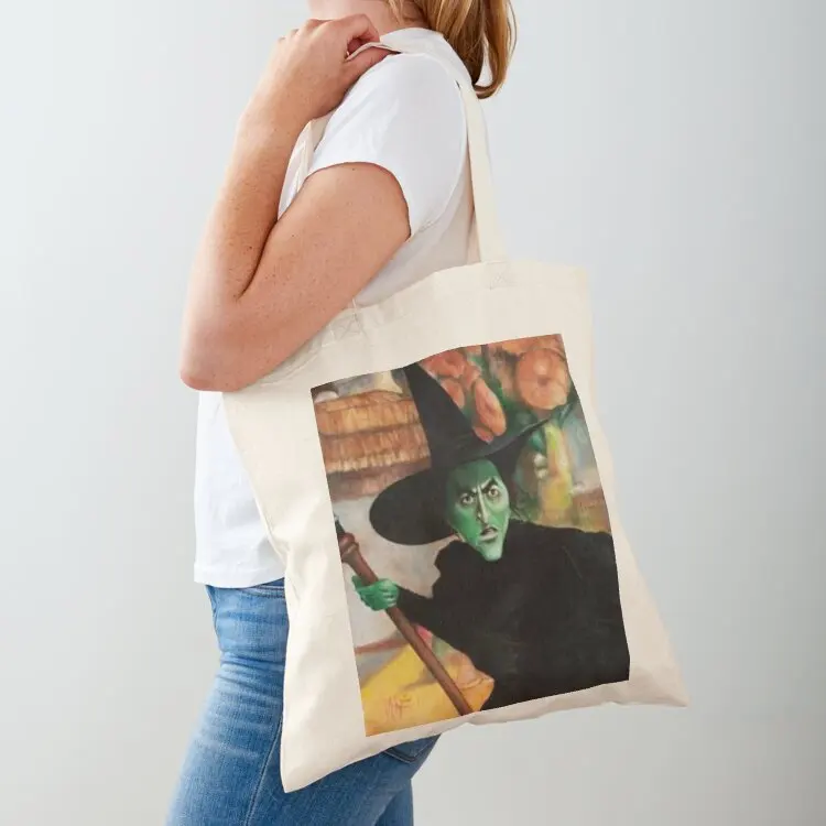 

witch wicked oz colour painting print mask digital colourized vintage mask Tote Bag Shopper Shopper bag tote bags men