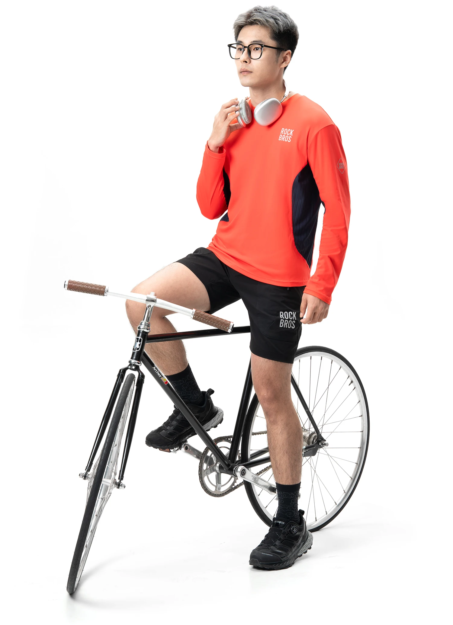 ROCKBROS Fahrradtrikot Frühling Sommer Herren Langarm Atmungsaktiv Schweißableitend für Straßen- und MTB-Fahrräder – Detail 13