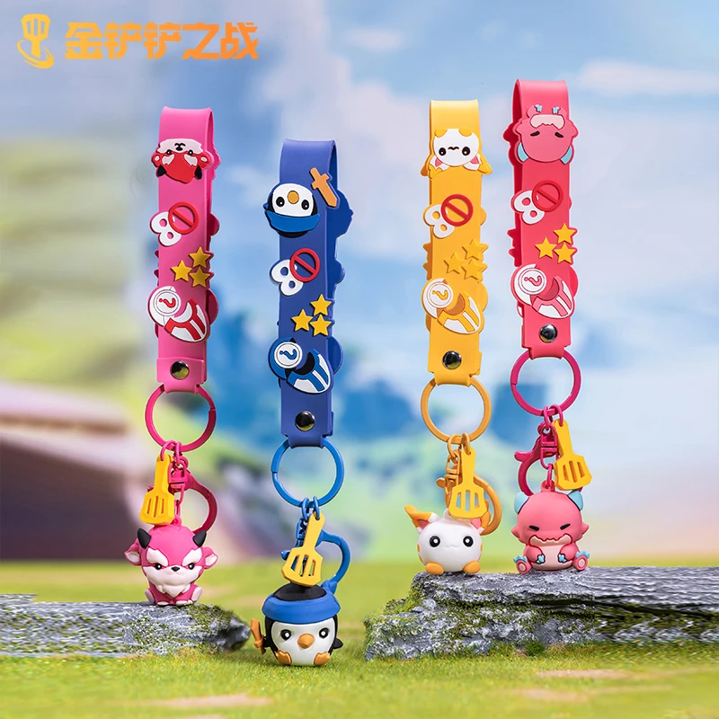[Official]Game LOL Keychain Teamfight Tactics Cute Featherknight Dango Keyrings Backpack Pendant Accessories Cosplay Doujin Gift
