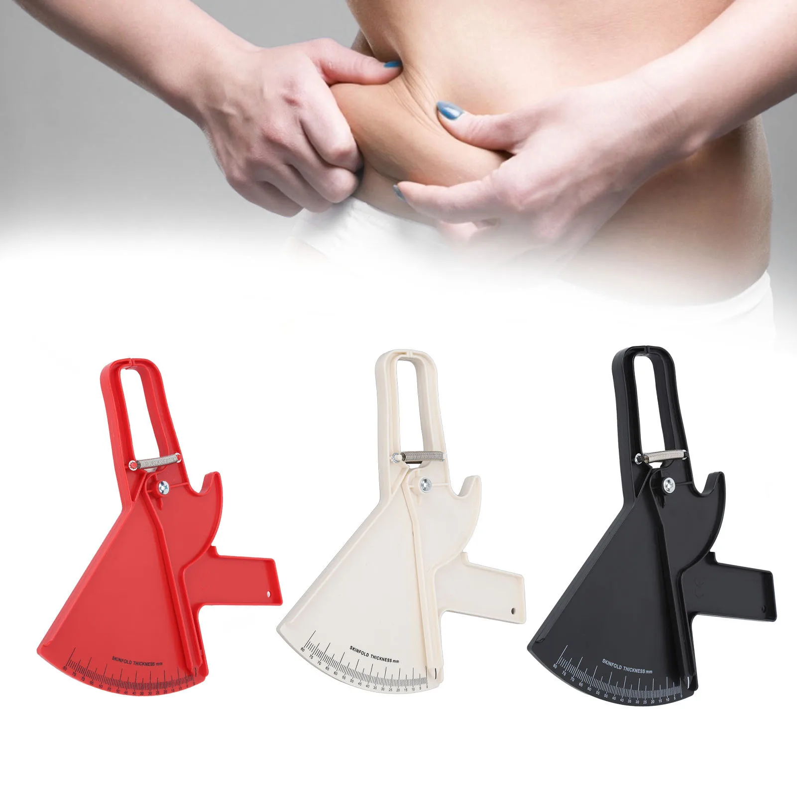 الجسم الدهون الفرجار الجسم الدهون الفرجار المهنية مزدوجة الربيع شريط قياس الجسم لقياس شريط قياس الجسم #1