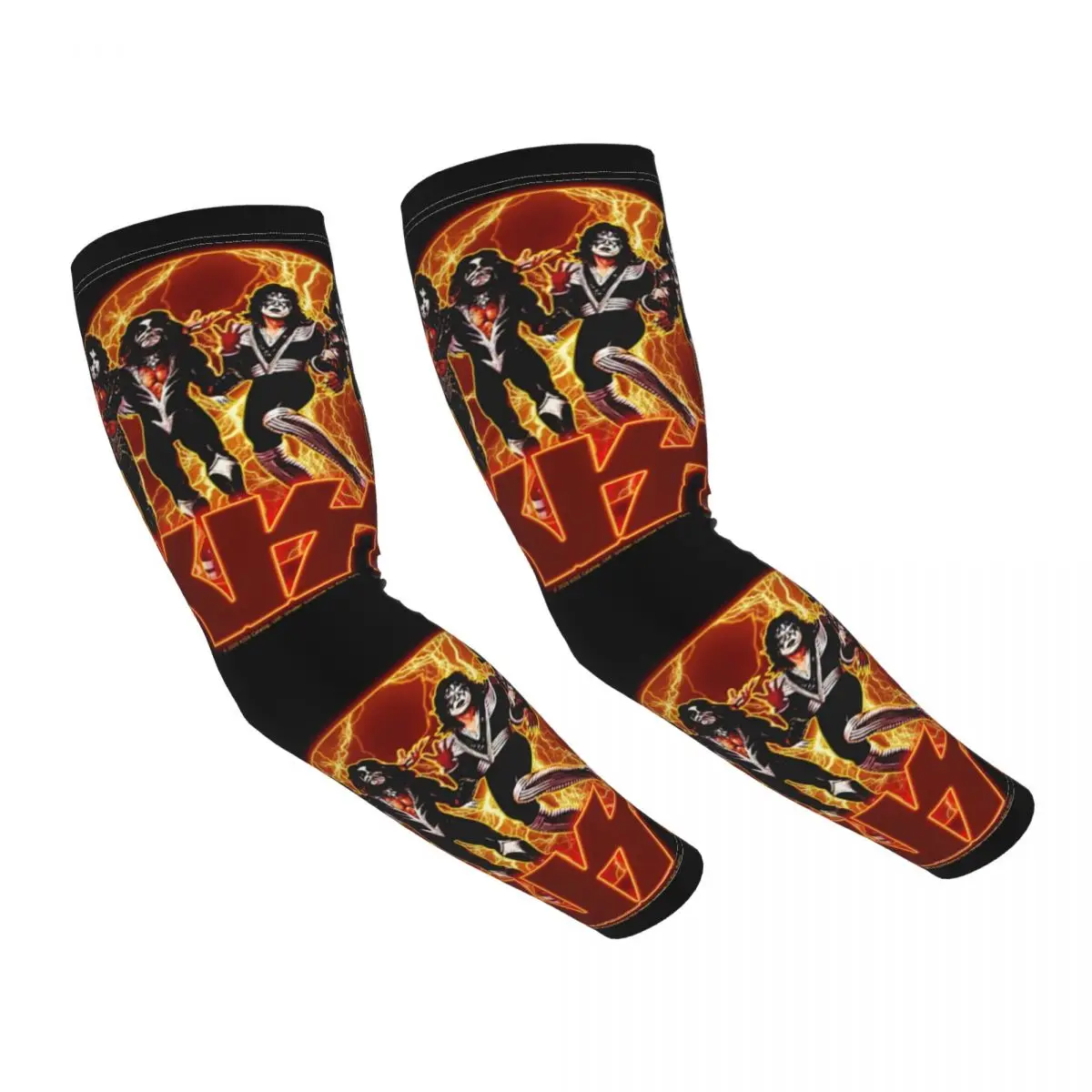 RapMetal Rock Band Kd'appareils Arm Sleeves, Warmer, UV Sun Protection, Tattoo Cover Up, Sports Compression, Running for Women and Men