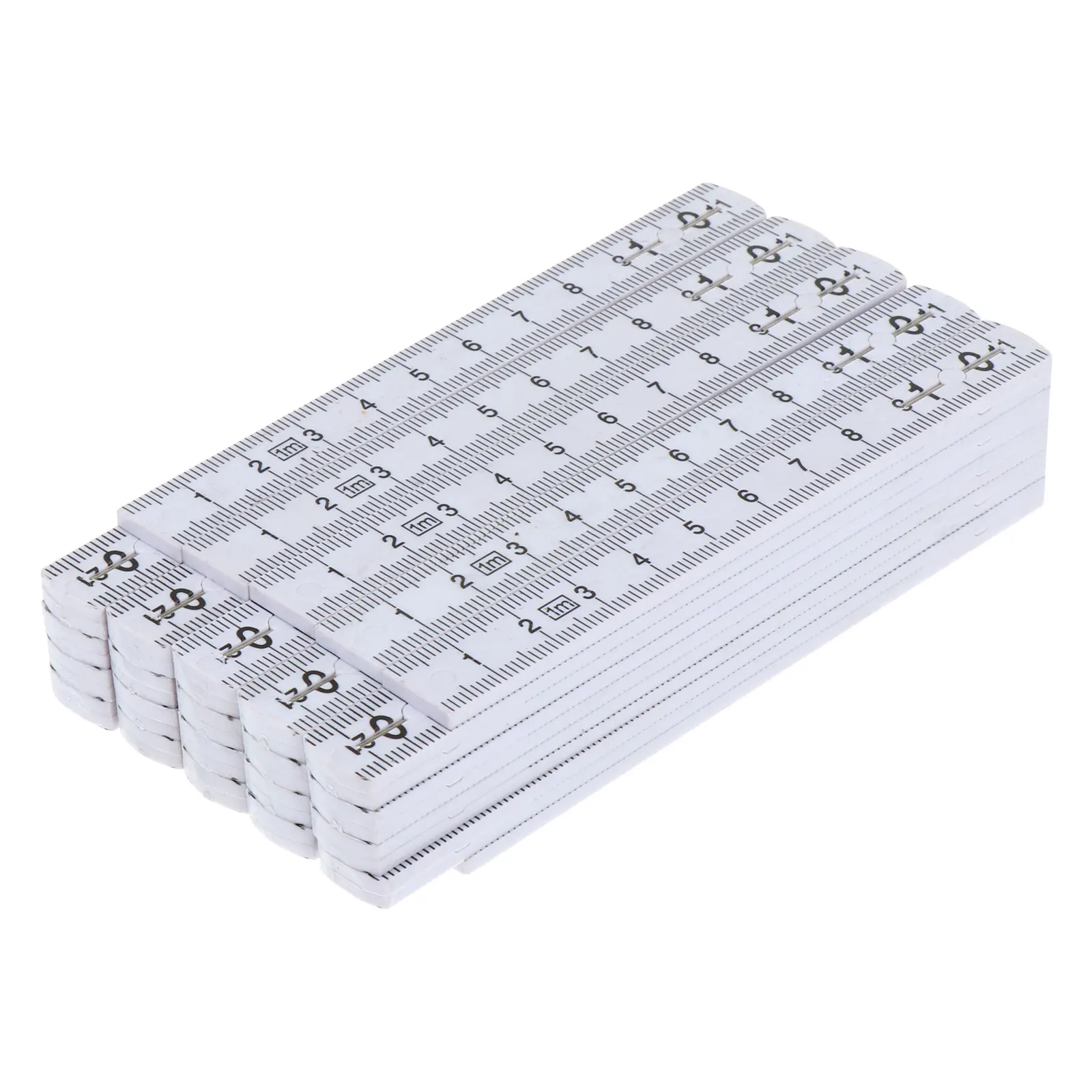 

5 pcs Folding Ruler Slide Up Lightweight ABS Carpenter Measuring Stick Everyday Use Garage Basement Garden Household Scratch