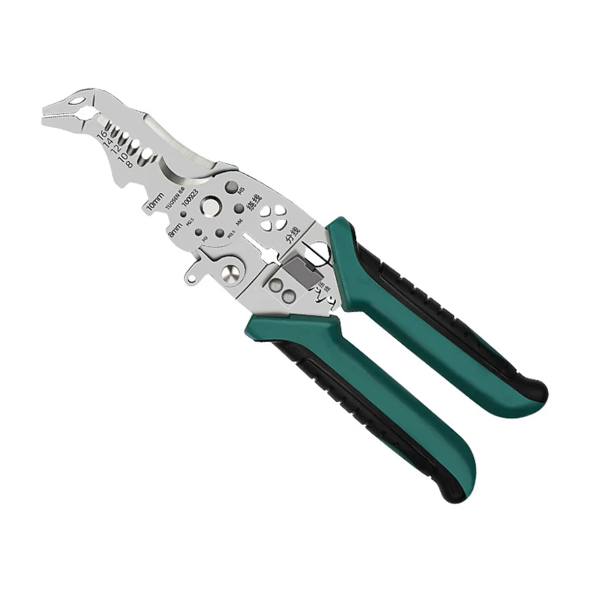 TUOSEN Electrician Multifunctional Wire Stripping Pliers, Wire Splitting Pliers, Cable Stripping Knife, Type A