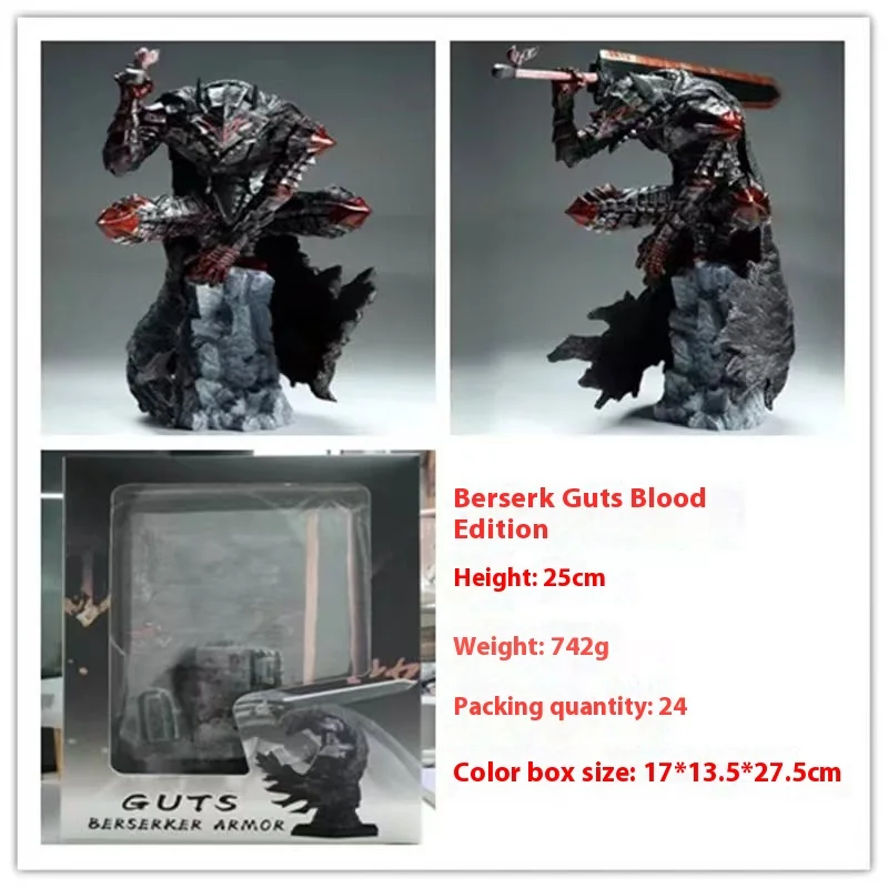 2025 Berserk Mad Warrior Worn Battle Beschädigte Version Actionfigur Modell Statue Schwert Windlegende Sammlerspielzeug Acg Dekoration – Detail 1