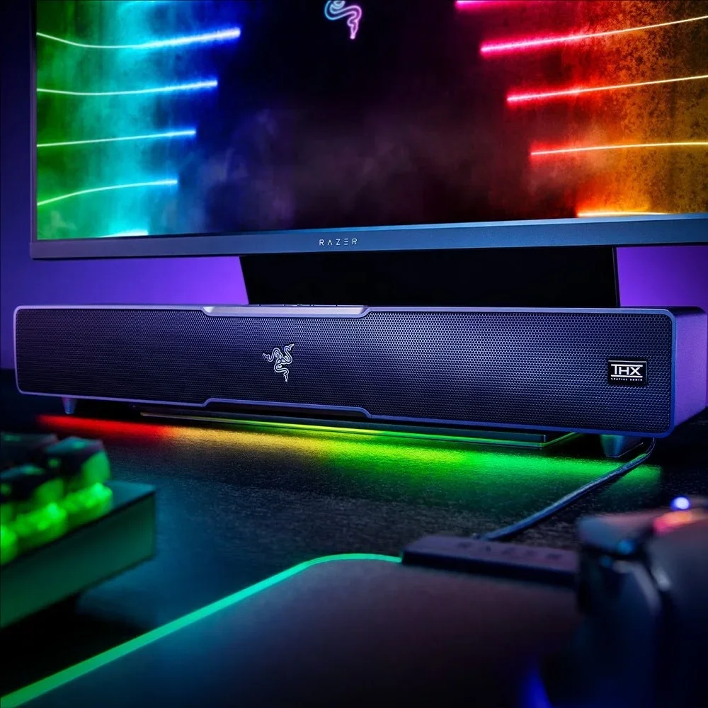 Razer Leviathan V2 X Sound box Chroma RGB Computer Sound box Original Gaming Electronics Game Bar Speaker