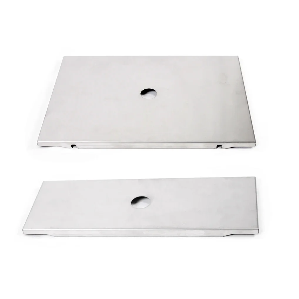 Modvant Igt لوحة علوية 1 وحدة 0.5 رف من الفولاذ المقاوم للصدأ باللون الأسود وحدة واحدة نصف طاولة تخييم