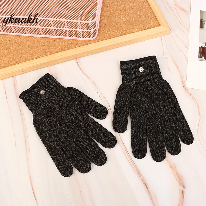 

1 пара S/M/L проводящие электродные перчатки из серебряного волокна, подушечки для электротерапии, массажные проводящие серебряные волокна для физического массажера