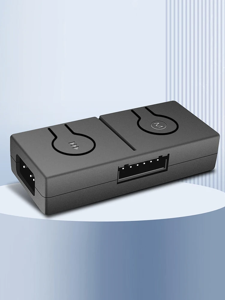 อะแดปเตอร์พัดลมไฟ ARGB 3 พินเป็น 4 พิน พร้อมตัวแยก 3 ทาง 5V/3 พิน ADD-RGB เป็นอะแดปเตอร์ 12V/4 พิน ซิงค์กับเมนบอร์ด