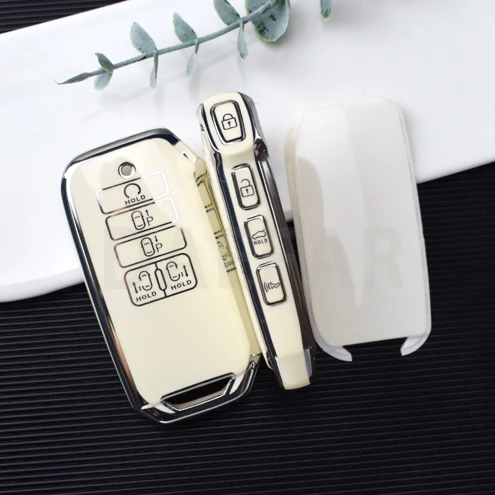 9 Buttons Car Key Case Cover Shell Fob For KIA K7 K8 V6 2022 EV6 2022 Dl3 K5 for Kia Carnival Sedona 2021 Sorento MQ4 Keychain