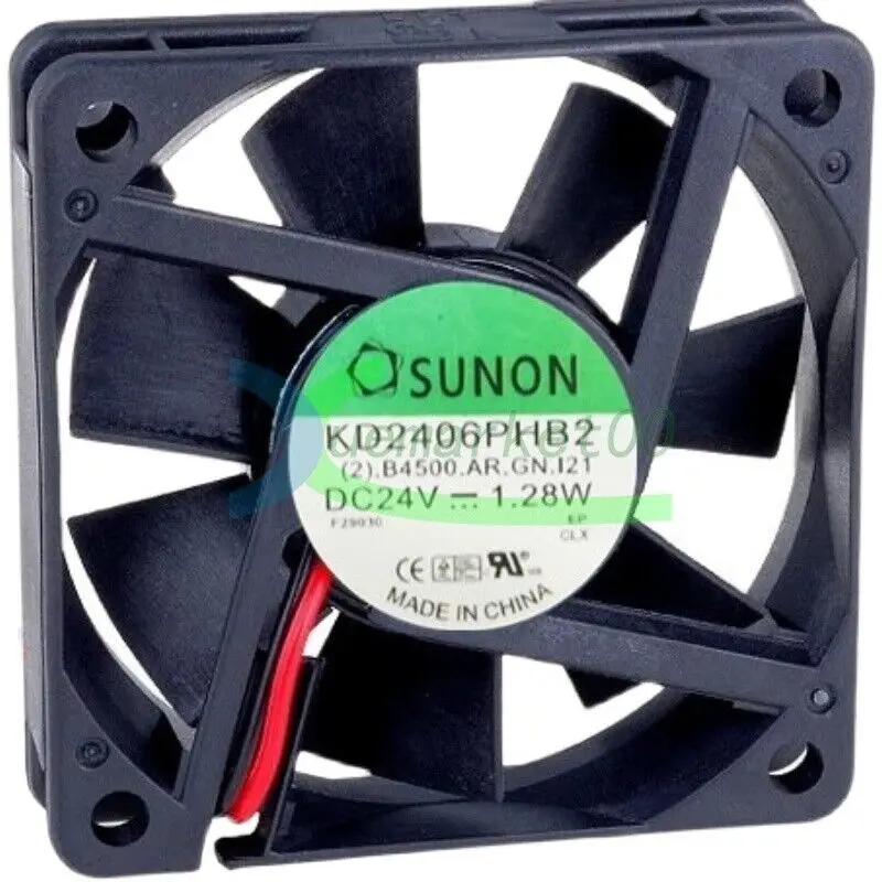 

1PCS SUNON Fan KD2406PHB2 DC 24V 1.28W 60*60*15MM 2-wire New