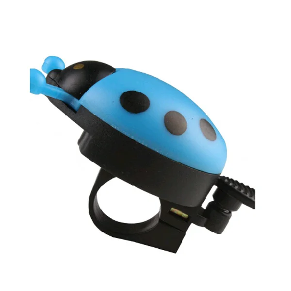 

Blue Ladybug Bike Bell Durable Hard Plastic Aluminum Alloy Cartoon Bike Horn Easy Mounting Clear Sound for Bicycle