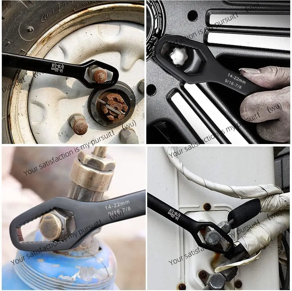 8-22Mm universal plum wrench adjustable double head, self-tightening wrench tool torque household fixed