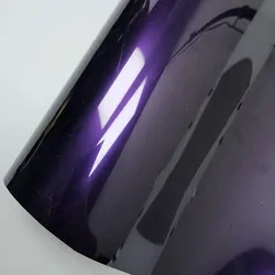 50X152 CM Hoog Glanzend Metallic Middernacht Paars Wraping Vinyl Wrap Sticker voor Auto Decals voor Motorfiets Sticker auto Sticker Auto