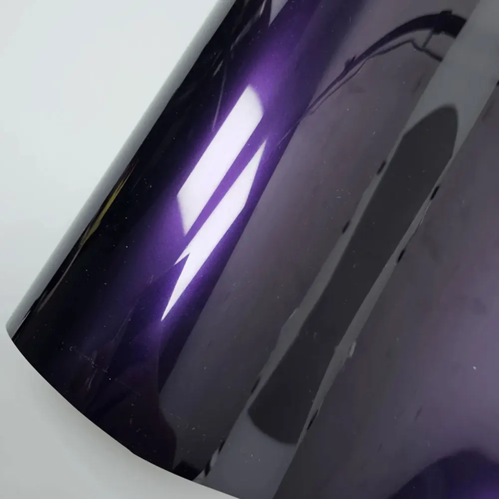 50X152CM High Glossy Metallic Midnight Purple Wraping Vinyl Wrap Sticker for Car Decals  for Motorcycle Sticker Car Sticker Auto