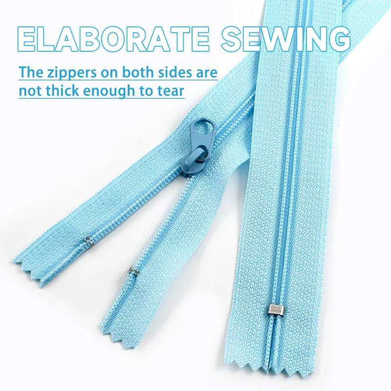 

5/10Pcs 3# Colored Nylon Zippers 20cm Close-End Jeans Pants Replace Zips Pocket Bags Closure Zip Repair Kits Sewing Accessories