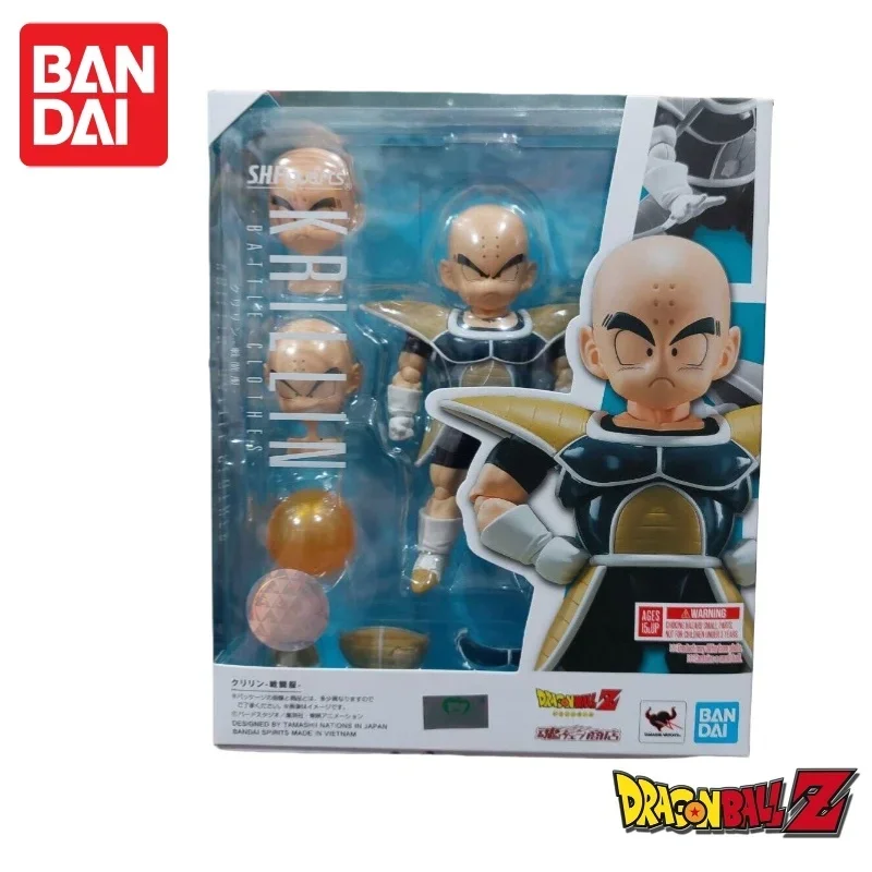 

In Stock Original Dragon Ball Bandai S H Figuarts Krillin Action Figure Model Doll Brand New Boxed Anime Characters Model Garage