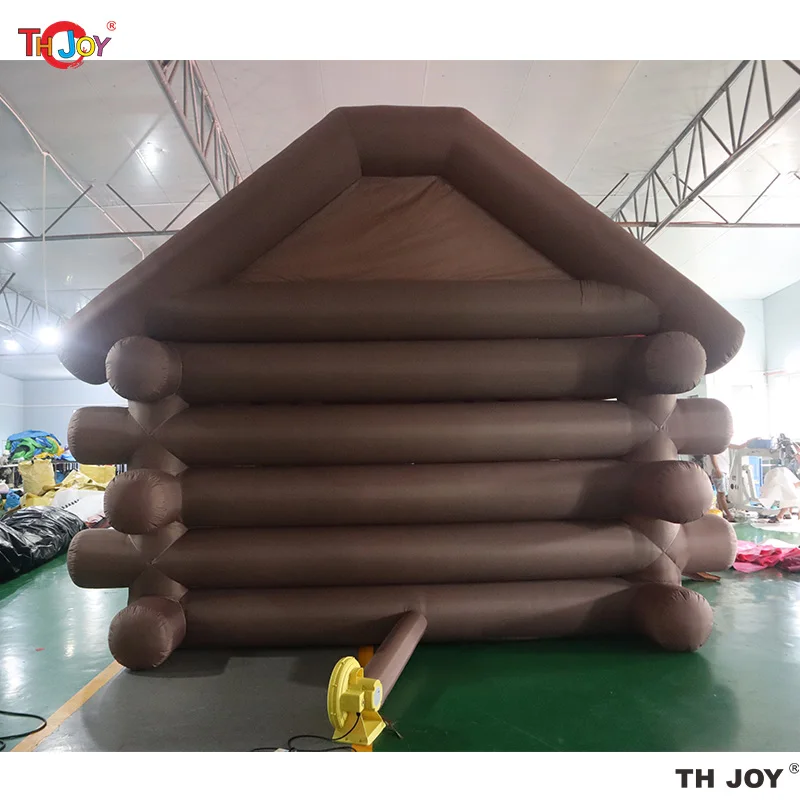 6x4m High quality inflatable Skihut pub bar house durable club event tent with blower for party and business