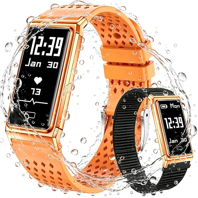 New Sport Fitness Tracker Smart Bracelet Health Monitor 10ATM Waterproof Pedometer 15 Days Battery Life Smartwatches Men Women