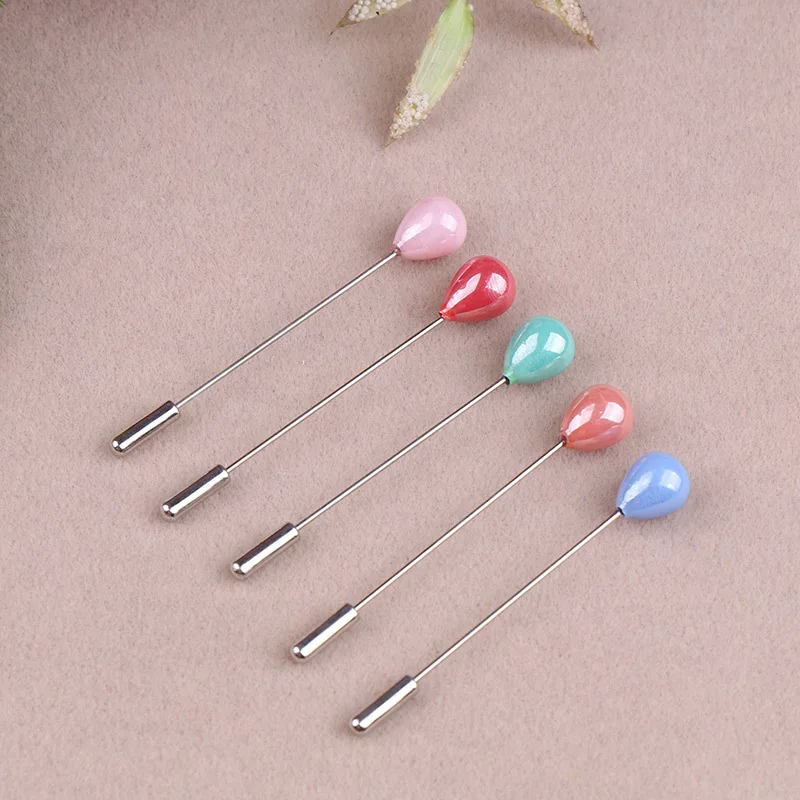 12pcs Fashion Women Pearl Pins Arab Cap Hijab Muslim Scarves Shawl Pin Brooch Clip Islamic Accessories Mixed Colour Middle East