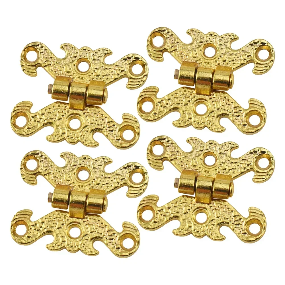 Craft Box Hinges Hinges Engraving Design Home Decoration Long-lasting Performance Easy Install Furniture Hinges