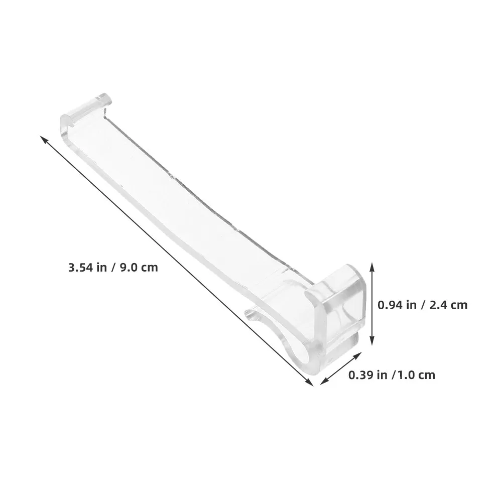 15Pcs Transparent Vertical Blind Valance Clips Plastic Replacement Clips for Window Blind Accessories Holder Valance Clamps