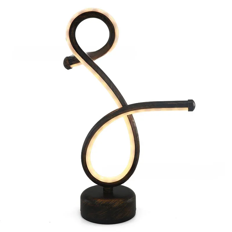 LED Rechargeable Bar Table Lamp Creative Personality Coffee Shop Table Lamp Retro Nostalgic Music Bar Decoration Night Light