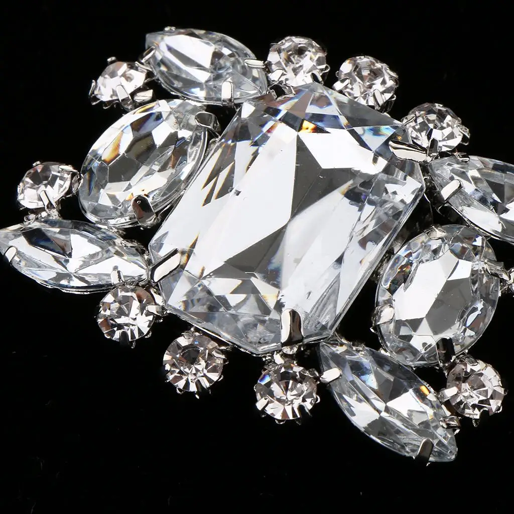 Elegant Wedding Crystal Rhinestone Shoe Brooches Clip DIY Accessories Decorations for Women's Bridal Shoes Heels Flats