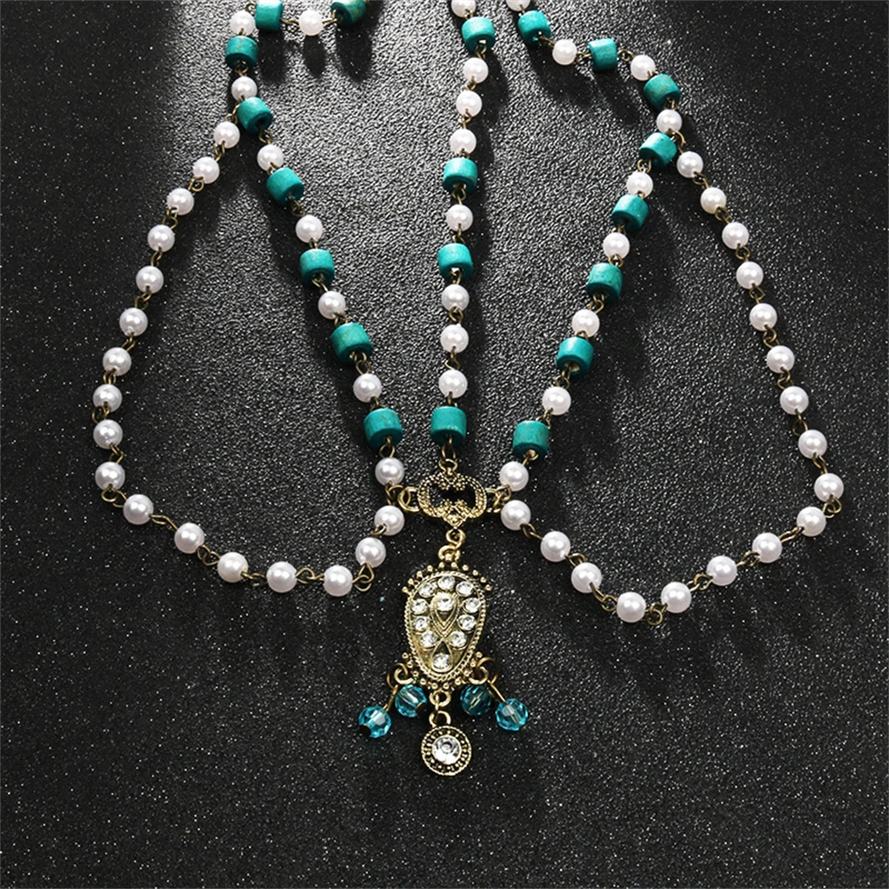 سلسلة رأس لؤلؤ بوهيمية ، حبة زرقاء ، مجوهرات الشعر الهندي ، رقص الجبهة القبلية ، إكسسوارات شعر الزفاف ، عصابة رأس بوهو