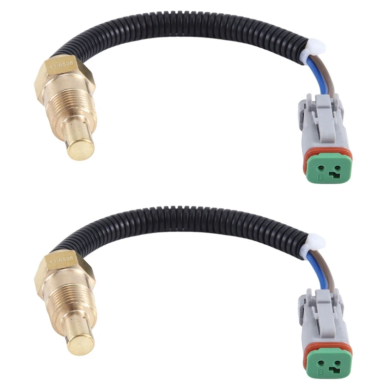 2X 41-6538 416538 Engine Temperature Sensor W/ Auxiliary Hole For Thermo King SB / SLX / Slxi / T-Series / Precedent