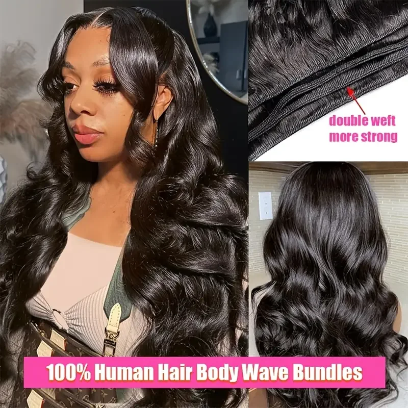 30 Inch Body Wave Bundles 12A Braizlian Hair Weave 1/3/4 PCS Remy Human Hair Extensions Cheap Bodywave Hair Bundles For Women