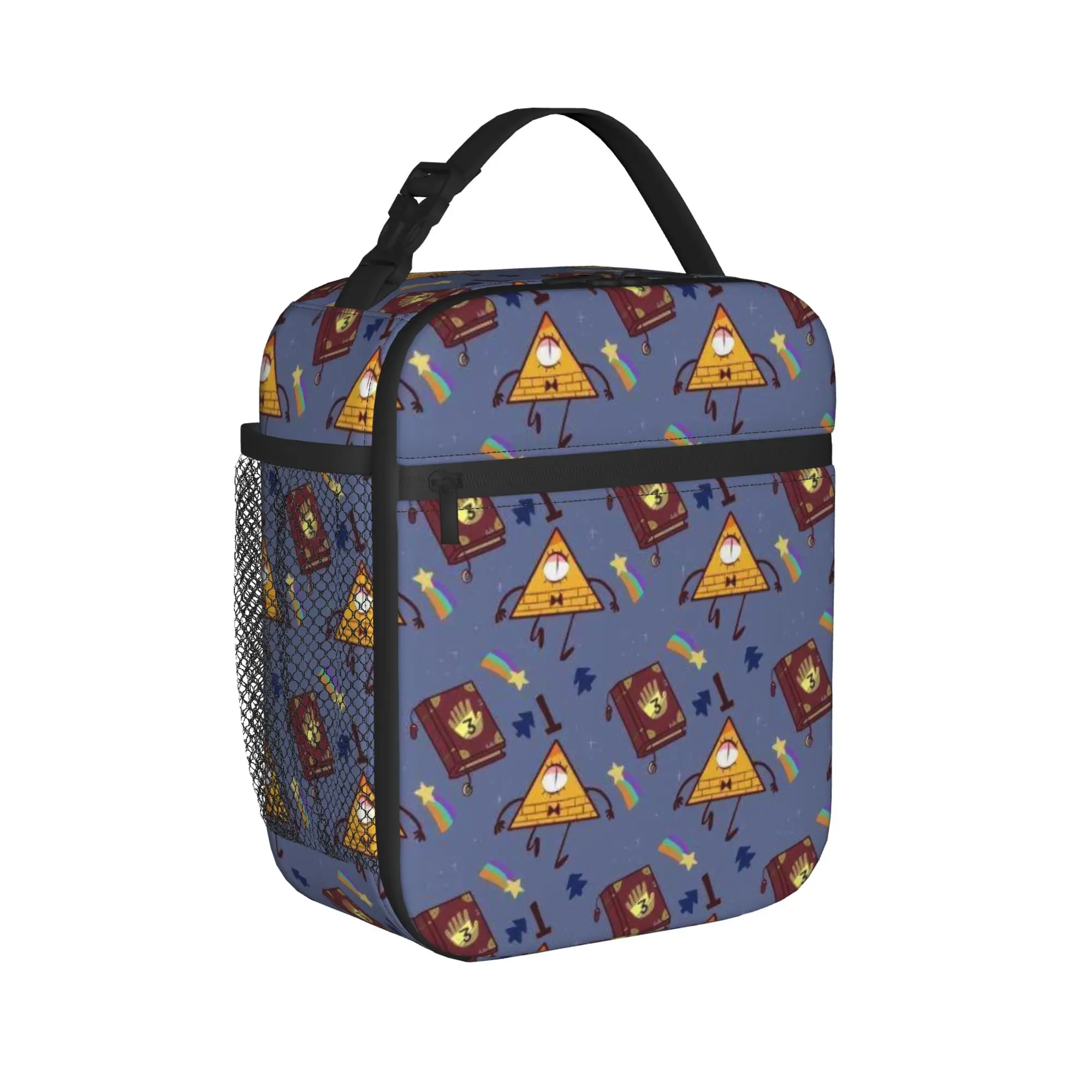 Gravitys Falls Insulated Lunch Bag for Men Women  Food Container Portable Thermal Cooler Bento Box For Travel