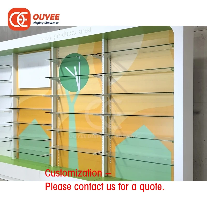 custom.Latest Design Franchise Pharmacy Full Service Pharmacy Layout Design Lockable Display Shelving