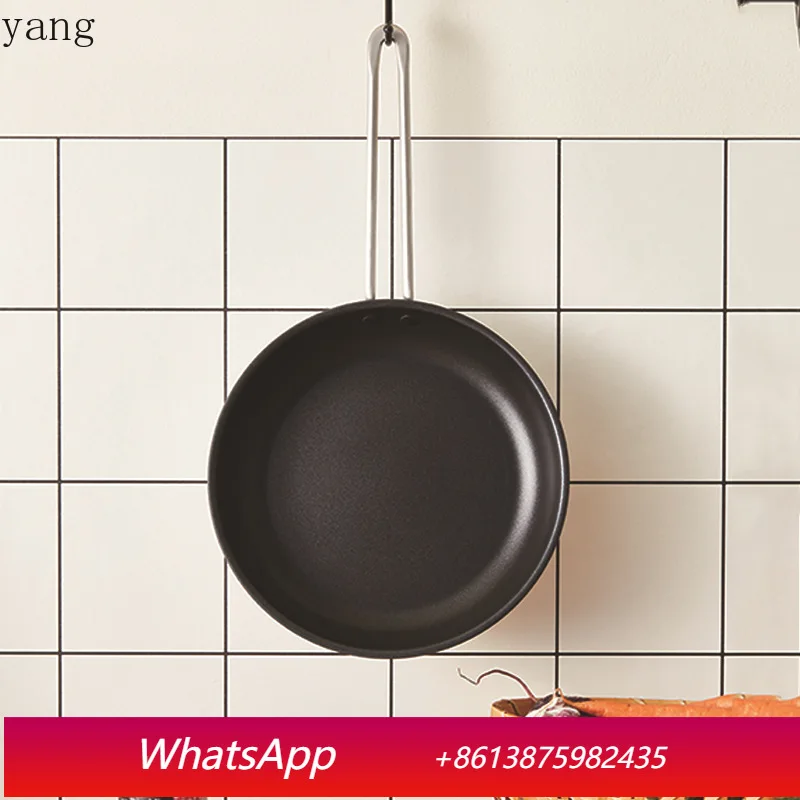 

LMM Stainless Steel Home Thickened Triple Bottom Steak Skillet Silky