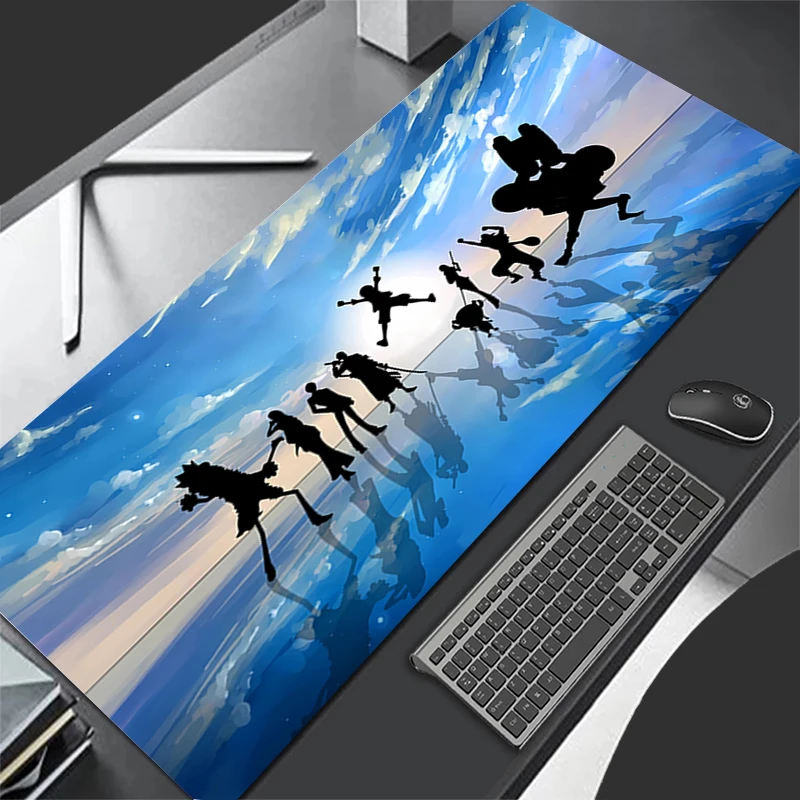 

Mouse Pad one piece Anime Gamer Large XL 800x300 Tablet Varmilo Keyboard Carpet Kawaii Gaming Accessories Anime Cartoon Mousepad