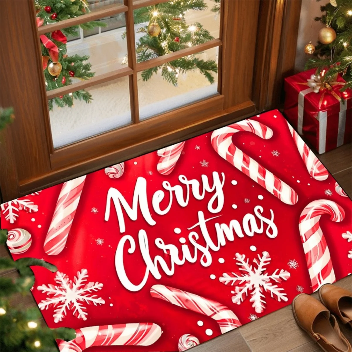 Customizable floor mats—perfect for kitchens, homes, and offices—make a festive addition to your home décor.