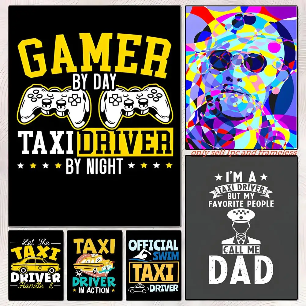 Taxi Driver Movies Poster Gift with prints Home bedroom living room decoration promotion and display
