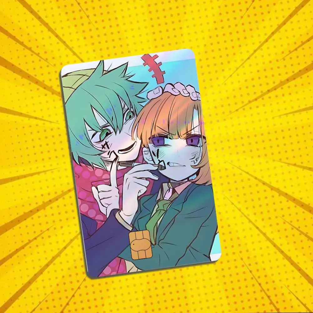 Sou Hiyori YTTD Your Turn to Die Card Skin Stickers For Bank Card Bus Metro Card Sticker Waterproof Gift Holographic