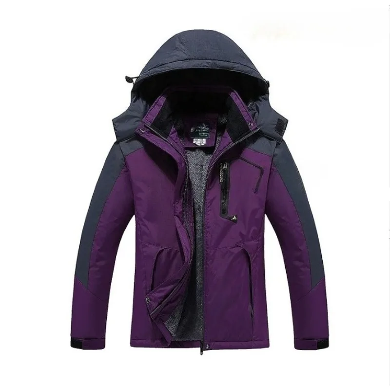 

Amazon Outdoor Couple Down Jacket, Large Size Fleece and Thickened Windproof Cycling Warm Cotton-padded Jacket for Women Fashion